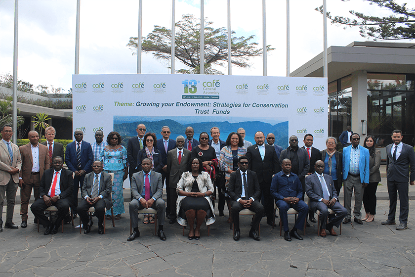 Participation du BACoMaB au CAFE 2023 en Tanzanie. Consortium des Fonds Africains pour l'Environnement. Table ronde sur les mécanismes de financement innovants.